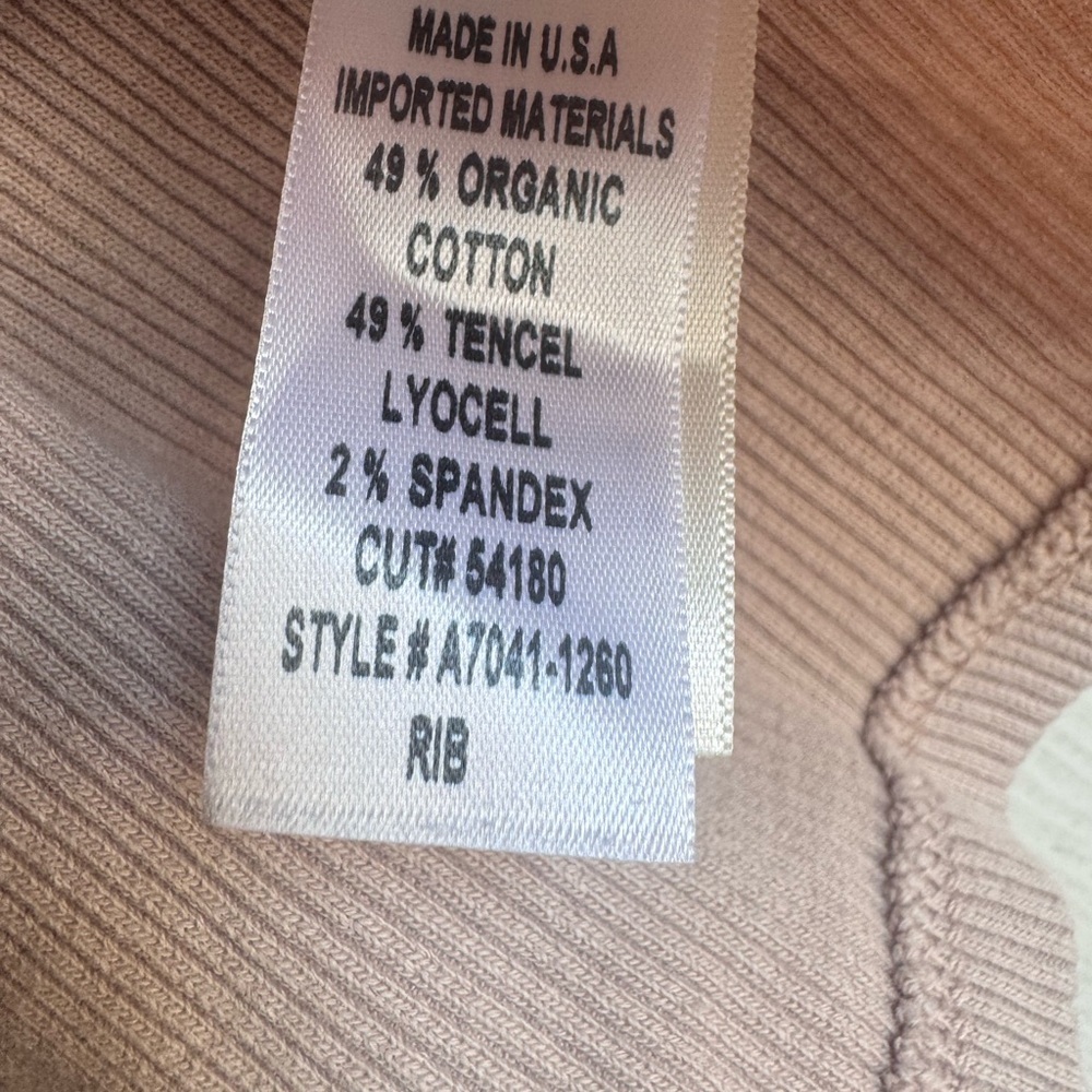 Agolde Beige Ribbed Tank Top - Picture 7 of 7